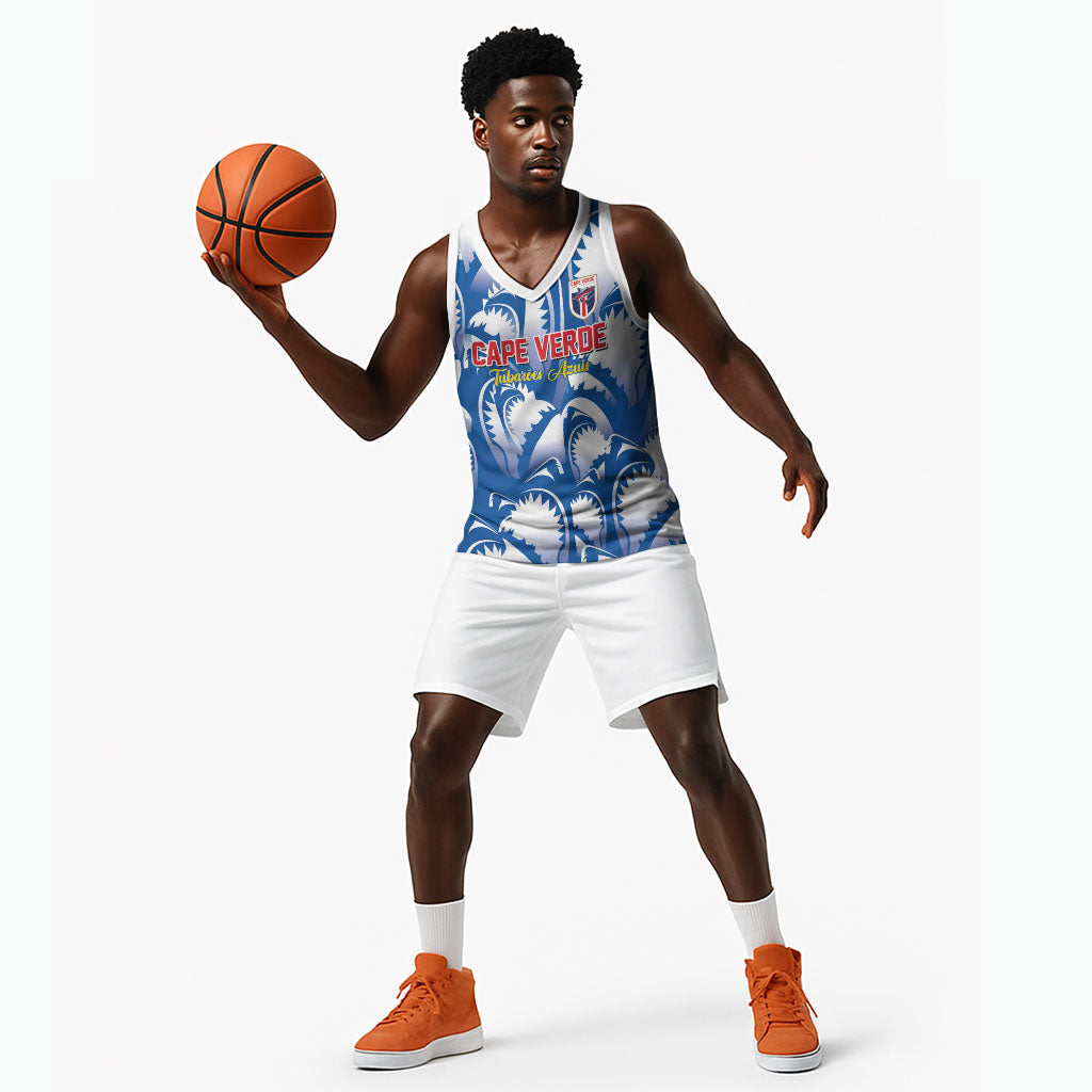 Custom Football Cape Verde Blue Sharks Basketball Jersey Rise Again Island