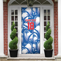 Custom Football Cape Verde Blue Sharks Door Cover Rise Again Island