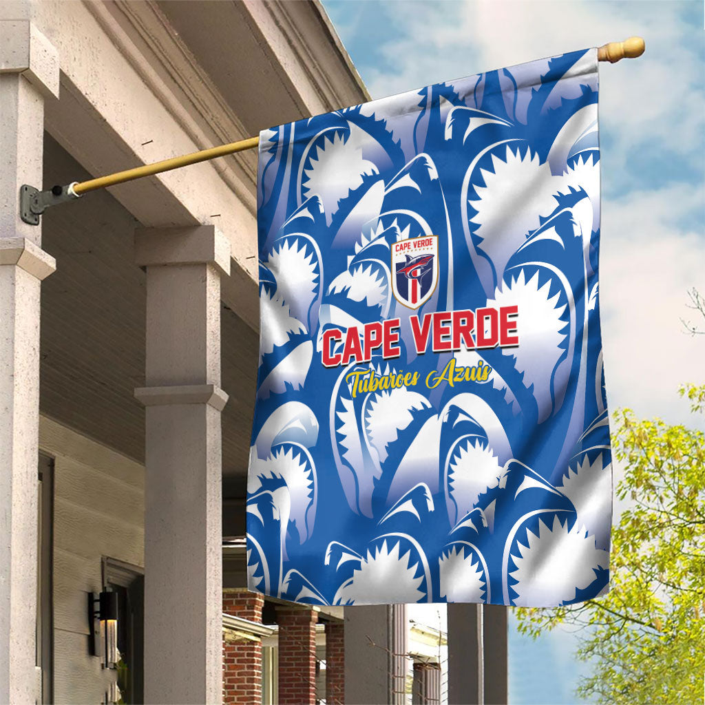 Football Cape Verde Blue Sharks Garden Flag Rise Again Island