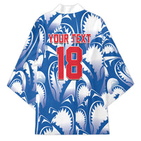 Custom Football Cape Verde Blue Sharks Kimono Rise Again Island