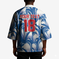 Custom Football Cape Verde Blue Sharks Kimono Rise Again Island