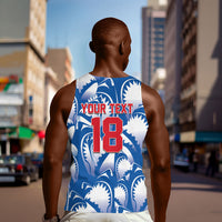 Custom Football Cape Verde Blue Sharks Men Tank Top Rise Again Island