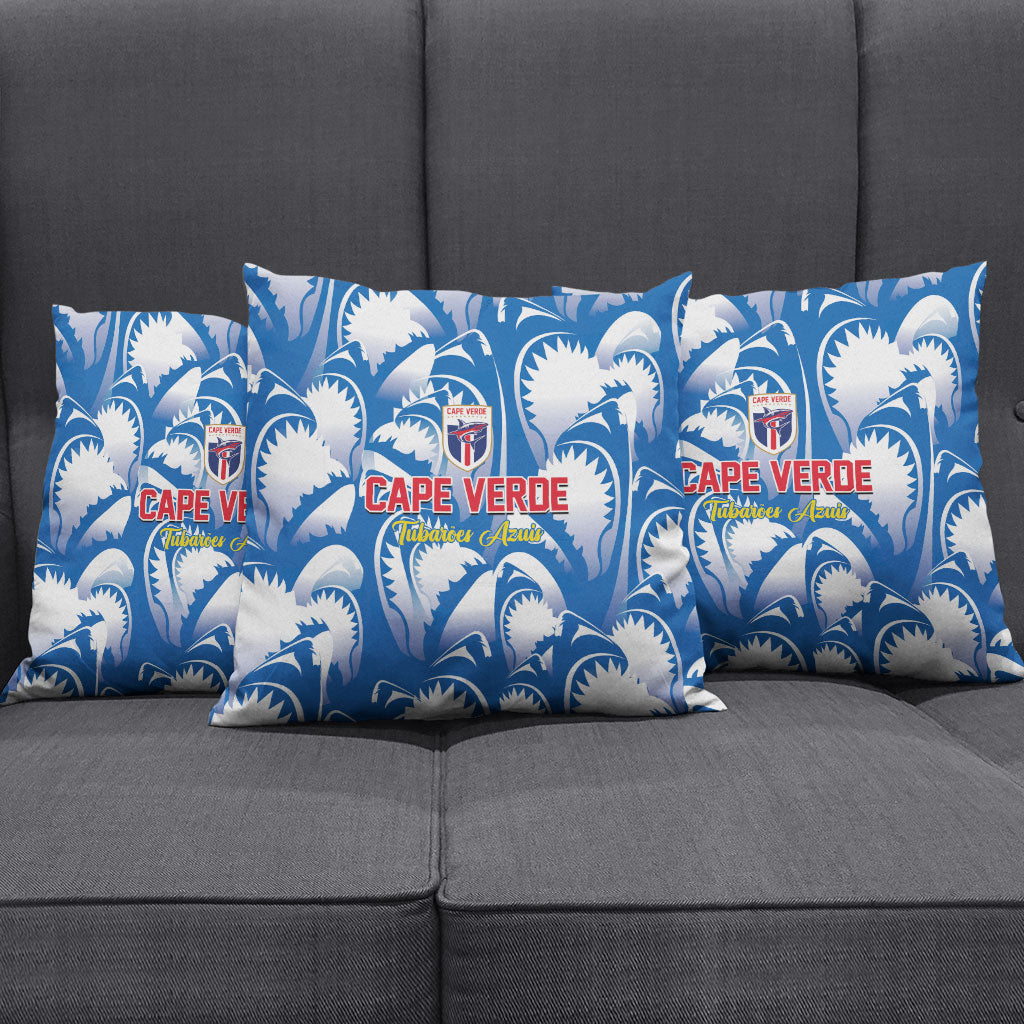 Football Cape Verde Blue Sharks Pillow Cover Rise Again Island