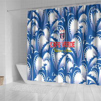 Football Cape Verde Blue Sharks Shower Curtain Rise Again Island