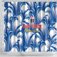 Football Cape Verde Blue Sharks Shower Curtain Rise Again Island
