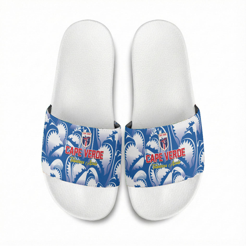 Football Cape Verde Blue Sharks Slide Sandals Rise Again Island