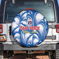 Football Cape Verde Blue Sharks Spare Tire Cover Rise Again Island