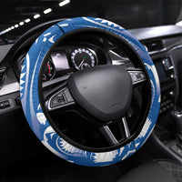 Football Cape Verde Blue Sharks Steering Wheel Cover Rise Again Island
