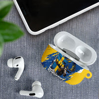 Sweden Flag Day AirPods Case Majestic Elk Floral Nordic Heritage