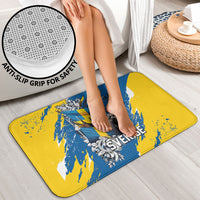 Sweden Flag Day Bathroom Set Majestic Elk Floral Nordic Heritage