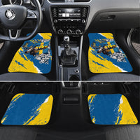 Sweden Flag Day Car Mats Majestic Elk Floral Nordic Heritage