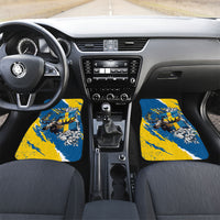Sweden Flag Day Car Mats Majestic Elk Floral Nordic Heritage