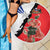 Chile Lapageria Rosea Beach Blanket With Flag Color - Wonder Print Shop