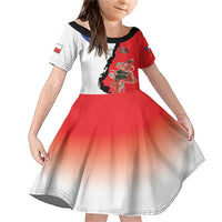 Chile Lapageria Rosea Family Matching Mermaid Dress and Hawaiian Shirt With Flag Color - Wonder Print Shop