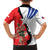 Chile Lapageria Rosea Family Matching Off Shoulder Short Dress and Hawaiian Shirt With Flag Color - Wonder Print Shop