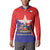Chile Coat Of Arms Button Sweatshirt With Flag Style - Wonder Print Shop