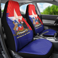 Chile Coat Of Arms Car Seat Cover With Flag Style - Wonder Print Shop