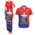 Chile Coat Of Arms Couples Matching Tank Maxi Dress and Hawaiian Shirt With Flag Style - Wonder Print Shop