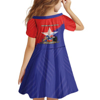 Chile Coat Of Arms Family Matching Off The Shoulder Long Sleeve Dress and Hawaiian Shirt With Flag Style - Wonder Print Shop