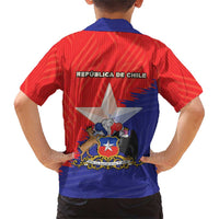 Chile Coat Of Arms Family Matching Short Sleeve Bodycon Dress and Hawaiian Shirt With Flag Style - Wonder Print Shop