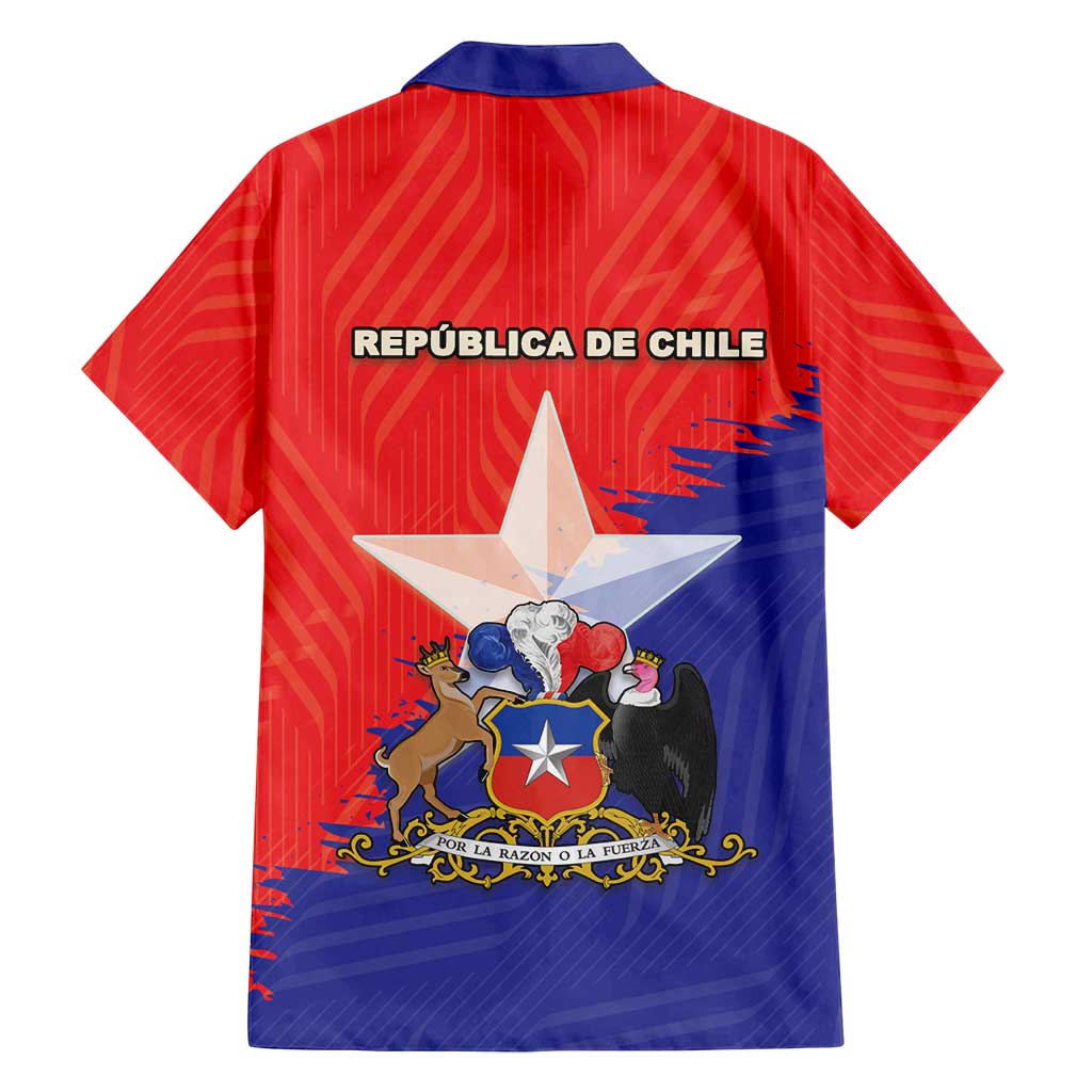 Chile Coat Of Arms Family Matching Summer Maxi Dress and Hawaiian Shirt With Flag Style - Wonder Print Shop