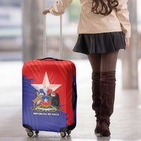 Chile Coat Of Arms Luggage Cover With Flag Style - Wonder Print Shop
