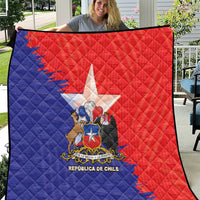 Chile Coat Of Arms Quilt With Flag Style - Wonder Print Shop