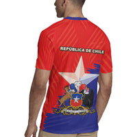 Chile Coat Of Arms Rugby Jersey With Flag Style - Wonder Print Shop