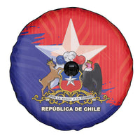 Chile Coat Of Arms Spare Tire Cover With Flag Style - Wonder Print Shop