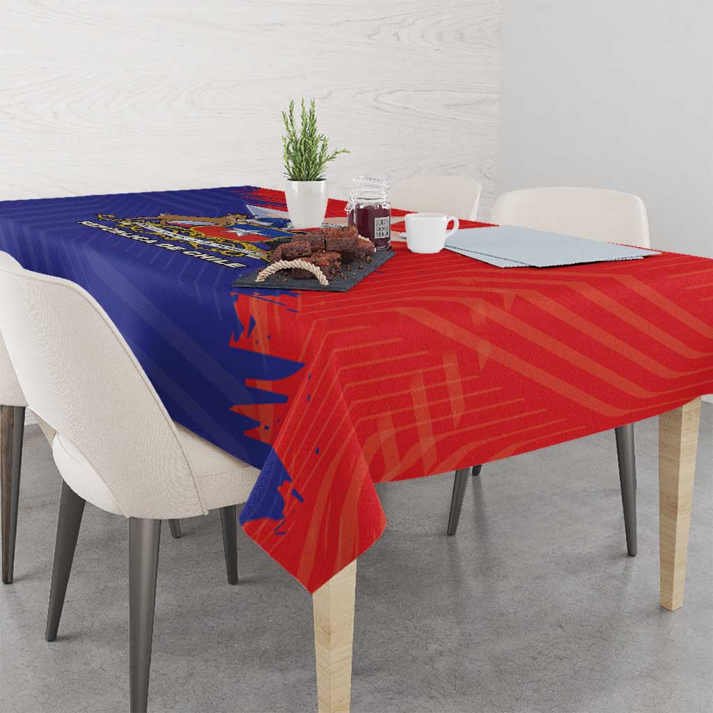 Chile Coat Of Arms Tablecloth With Flag Style - Wonder Print Shop