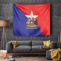 Chile Coat Of Arms Tapestry With Flag Style - Wonder Print Shop
