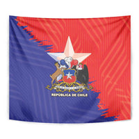 Chile Coat Of Arms Tapestry With Flag Style - Wonder Print Shop