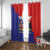 Chile Coat Of Arms Window Curtain With Flag Style - Wonder Print Shop