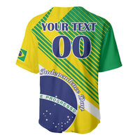 Custom Brazil Independence Day Baseball Jersey Toco Toucan Ordem e Progresso - Wonder Print Shop