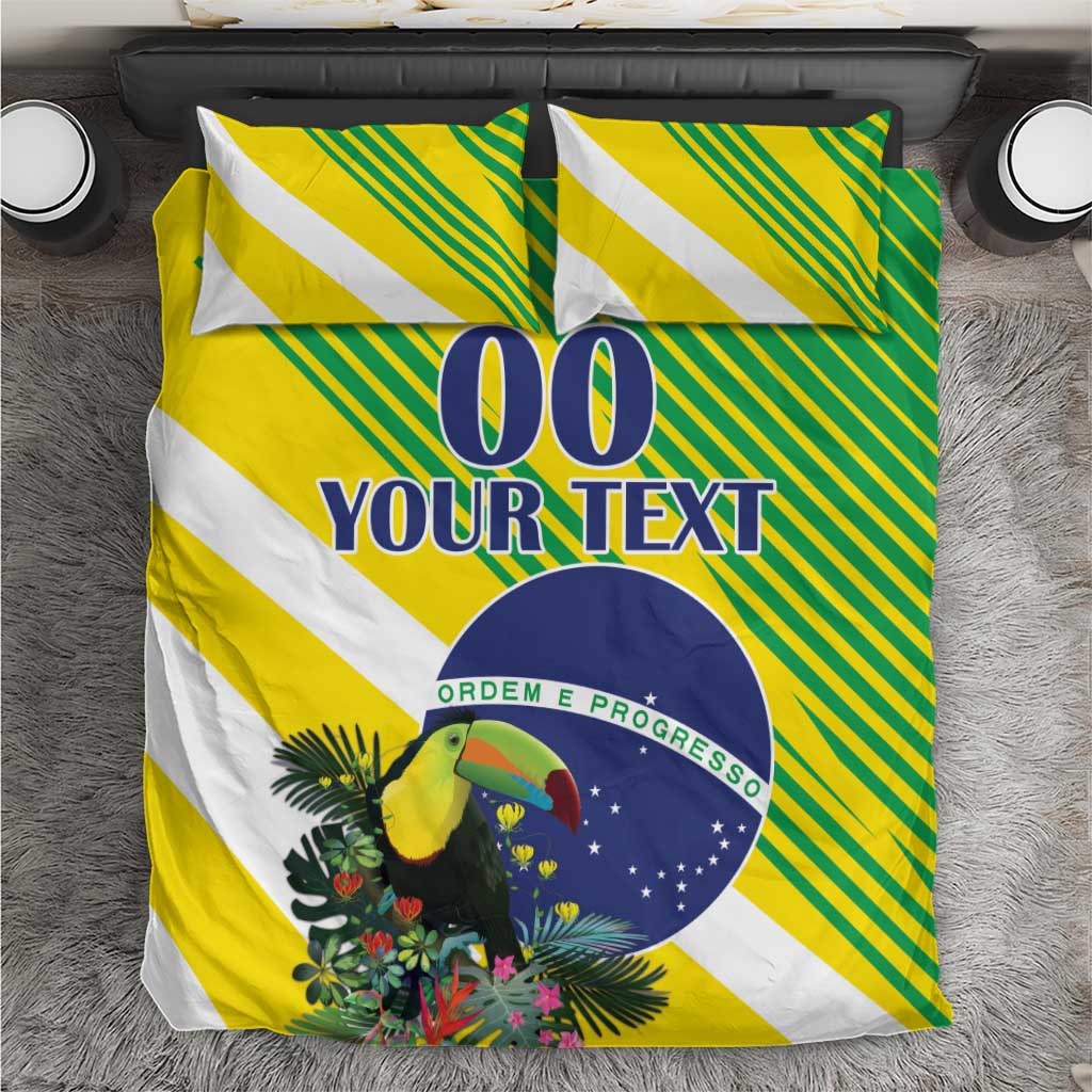 Custom Brazil Independence Day Bedding Set Toco Toucan Ordem e Progresso - Wonder Print Shop