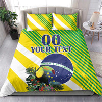 Custom Brazil Independence Day Bedding Set Toco Toucan Ordem e Progresso - Wonder Print Shop