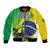 Custom Brazil Independence Day Bomber Jacket Toco Toucan Ordem e Progresso - Wonder Print Shop