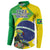 Custom Brazil Independence Day Button Sweatshirt Toco Toucan Ordem e Progresso - Wonder Print Shop