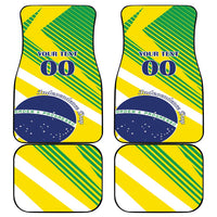Custom Brazil Independence Day Car Mats Toco Toucan Ordem e Progresso - Wonder Print Shop