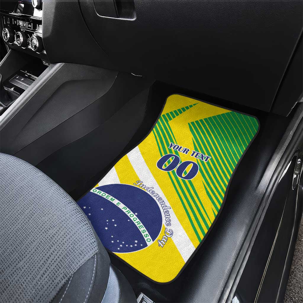 Custom Brazil Independence Day Car Mats Toco Toucan Ordem e Progresso - Wonder Print Shop