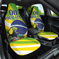 Custom Brazil Independence Day Car Seat Cover Toco Toucan Ordem e Progresso - Wonder Print Shop
