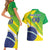 Custom Brazil Independence Day Couples Matching Short Sleeve Bodycon Dress and Hawaiian Shirt Toco Toucan Ordem e Progresso - Wonder Print Shop