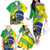 Custom Brazil Independence Day Family Matching Off The Shoulder Long Sleeve Dress and Hawaiian Shirt Toco Toucan Ordem e Progresso - Wonder Print Shop