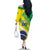 Custom Brazil Independence Day Family Matching Off The Shoulder Long Sleeve Dress and Hawaiian Shirt Toco Toucan Ordem e Progresso - Wonder Print Shop