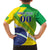 Custom Brazil Independence Day Family Matching Off Shoulder Maxi Dress and Hawaiian Shirt Toco Toucan Ordem e Progresso - Wonder Print Shop
