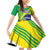 Custom Brazil Independence Day Family Matching Off Shoulder Short Dress and Hawaiian Shirt Toco Toucan Ordem e Progresso - Wonder Print Shop