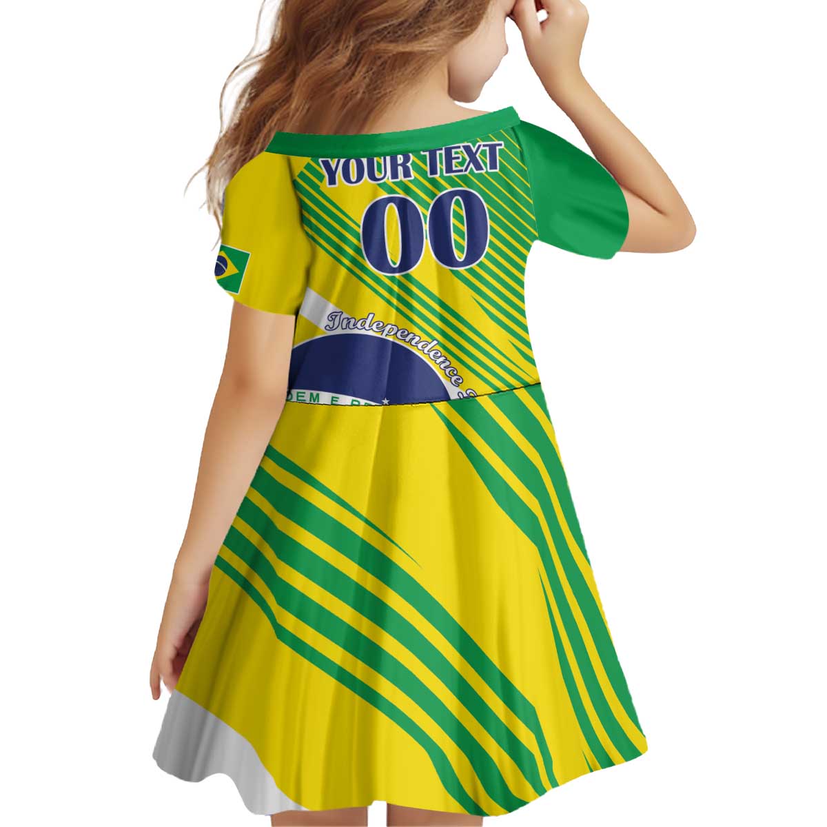 Custom Brazil Independence Day Family Matching Off Shoulder Short Dress and Hawaiian Shirt Toco Toucan Ordem e Progresso - Wonder Print Shop