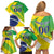 Custom Brazil Independence Day Family Matching Off Shoulder Short Dress and Hawaiian Shirt Toco Toucan Ordem e Progresso - Wonder Print Shop