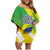 Custom Brazil Independence Day Family Matching Off Shoulder Short Dress and Hawaiian Shirt Toco Toucan Ordem e Progresso - Wonder Print Shop