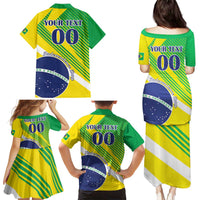 Custom Brazil Independence Day Family Matching Puletasi and Hawaiian Shirt Toco Toucan Ordem e Progresso - Wonder Print Shop